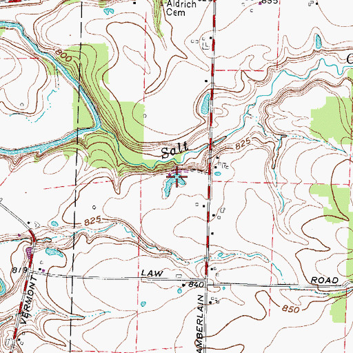 Topographic Map of Eppley Pond, OH
