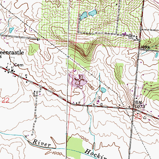Topographic Map of Morse Pond, OH