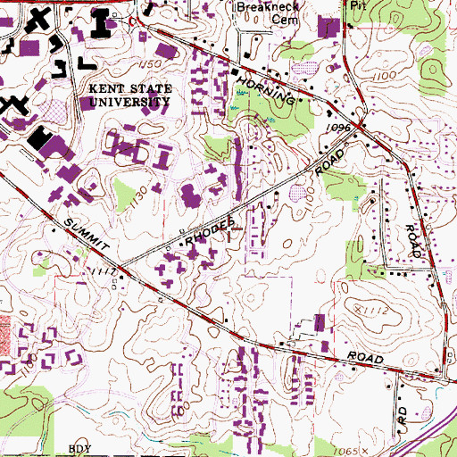 Topographic Map of Paul H Jones Child Development Center, OH