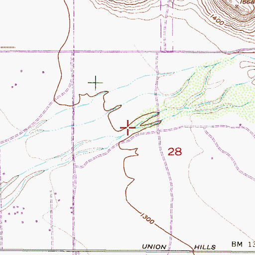 Topographic Map of Scatter Wash, AZ