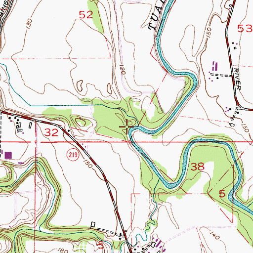 Topographic Map of Christensen Creek, OR