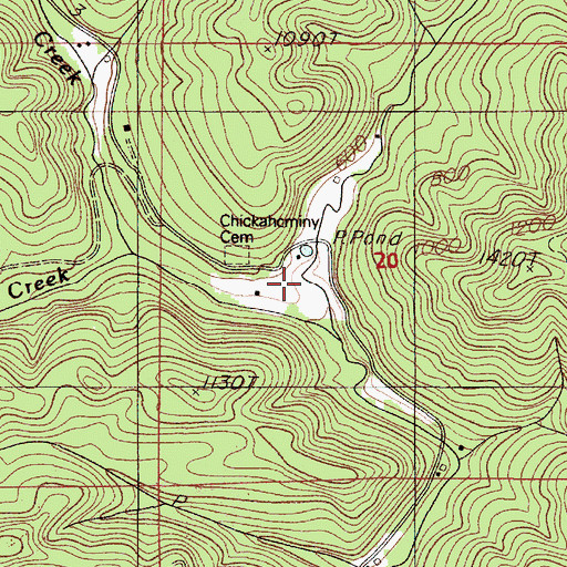 Topographic Map of Haynes Creek, OR