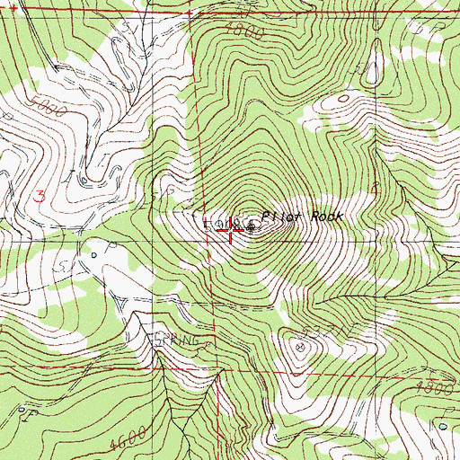 Topographic Map of Pilot Rock, OR