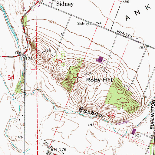 Topographic Map of Roby Hill, OR