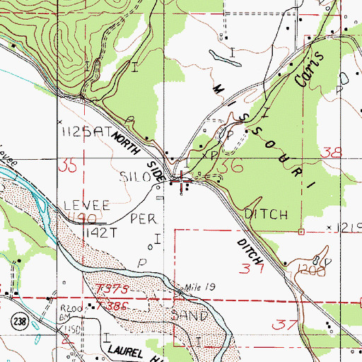Topographic Map of Slagle Creek, OR
