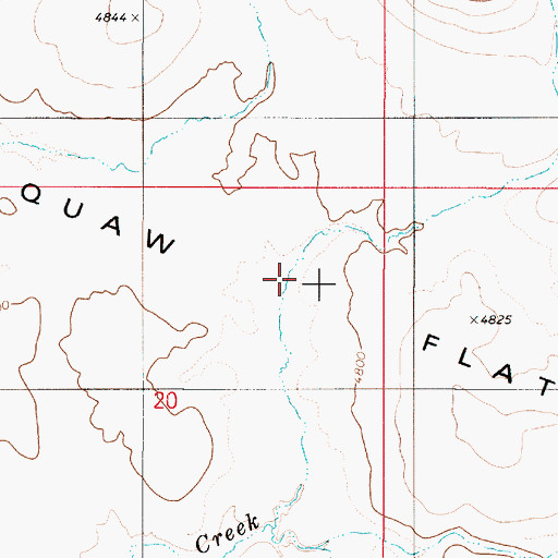 Topographic Map of aa-Tiipi Flat, OR