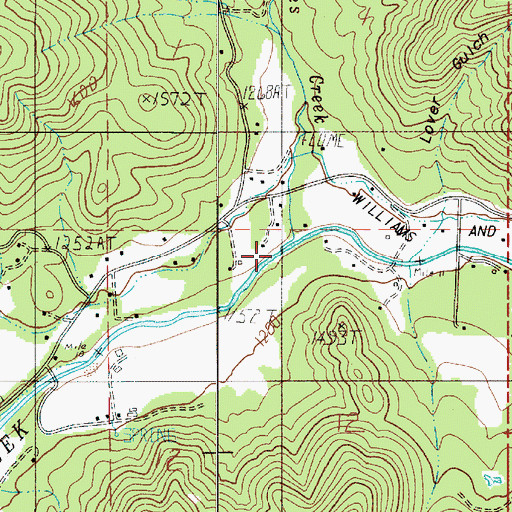 Topographic Map of Sykes Creek, OR