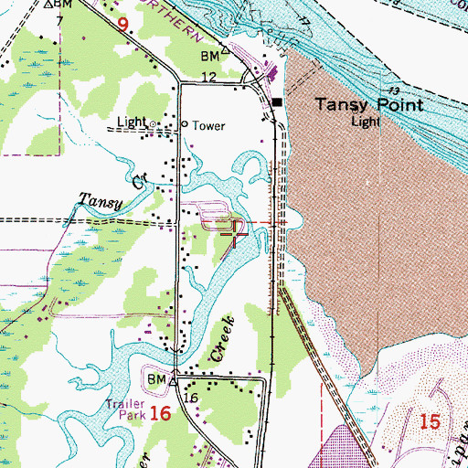 Topographic Map of Tansy Creek, OR
