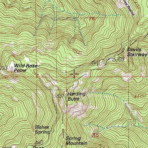 Topographic Map of Wild Rose Camp, OR
