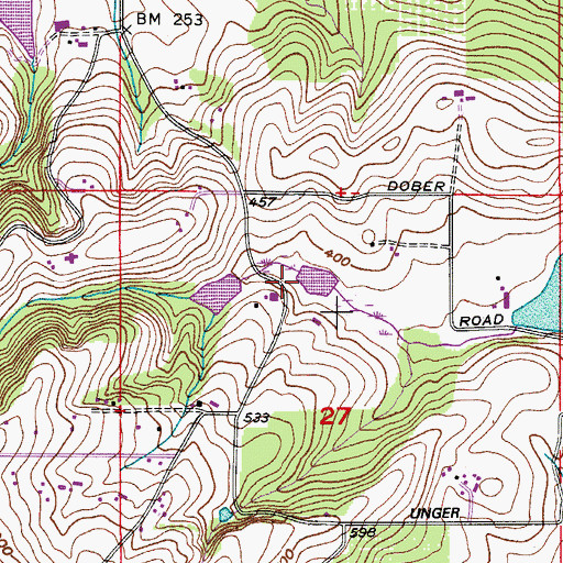 Topographic Map of Spangler Pond, OR