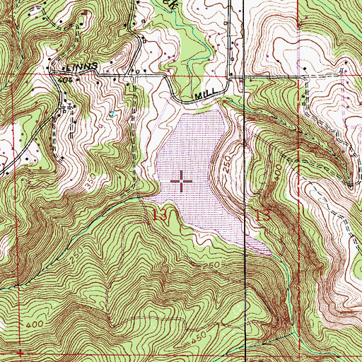 Topographic Map of Mompano Reservoir, OR