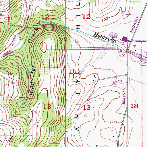Topographic Map of Scottys Pond, OR
