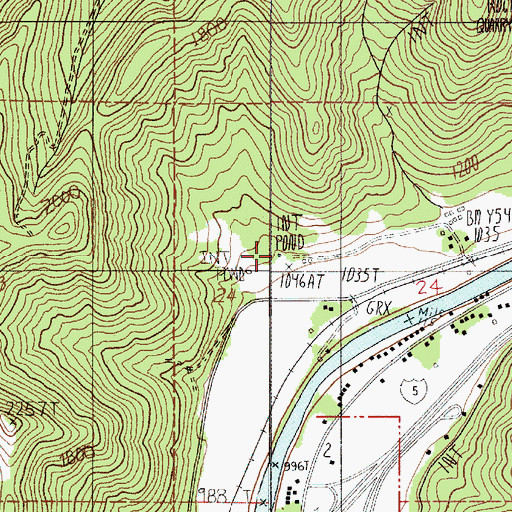 Topographic Map of McCollum Reservoir, OR