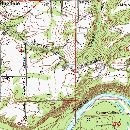 Topographic Map of Crampton Reservoir, OR