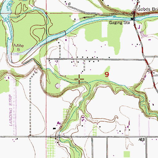Topographic Map of Dove Creek, OR