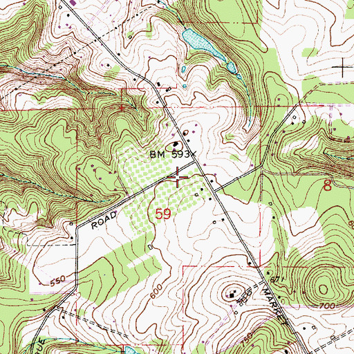 Topographic Map of Firgrove, OR