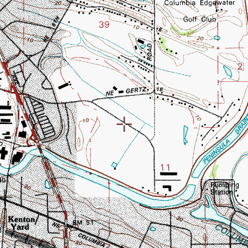 Topographic Map of Hessel Tractor Airstrip, OR