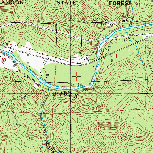 Topographic Map of Demoley Wilson County Park, OR