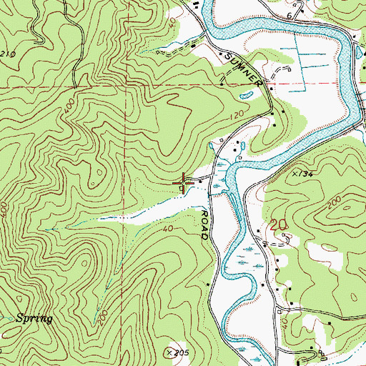 Topographic Map of Masters Landing (historical), OR