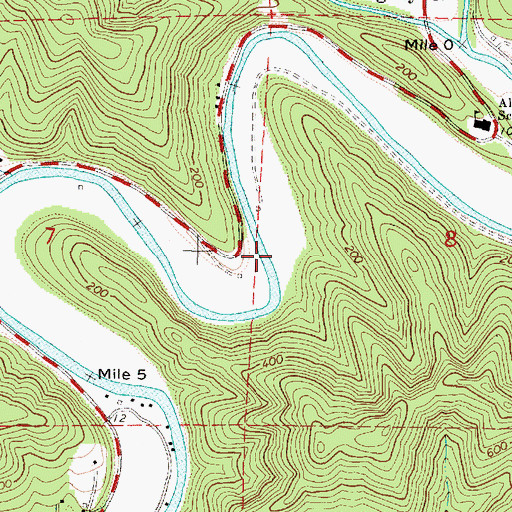 Topographic Map of Hodson Creek, OR