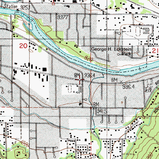 Topographic Map of Fruitdale, OR