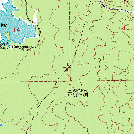 Topographic Map of Mud Lake Trail, OR