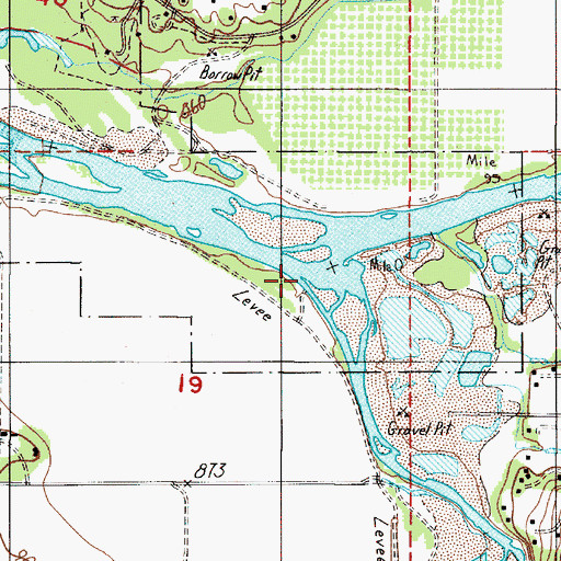 Topographic Map of Applegate River, OR