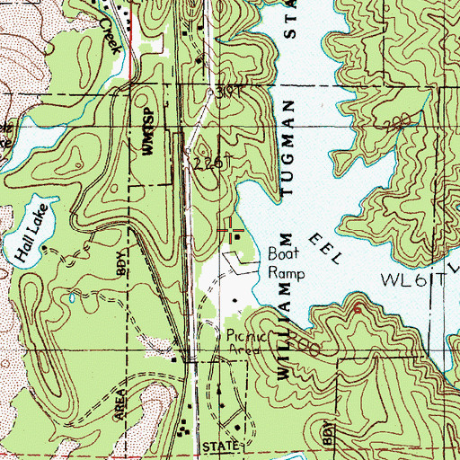 Topographic Map of Clear Creek, OR