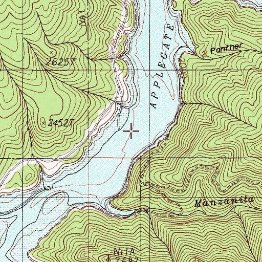 Topographic Map of Copper, OR