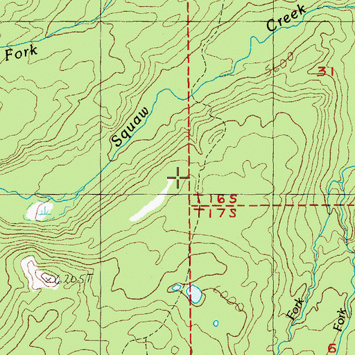 Topographic Map of Green Lakes Trail, OR