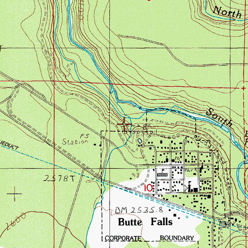 Topographic Map of Hukill Creek, OR