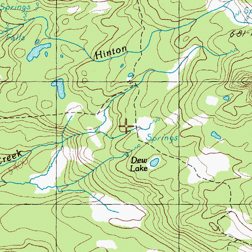 Topographic Map of James Creek Shelter, OR