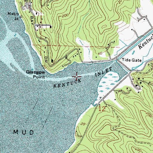 Topographic Map of Kentuck Inlet, OR