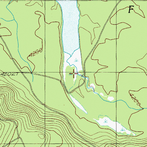 Topographic Map of Lake Creek, OR