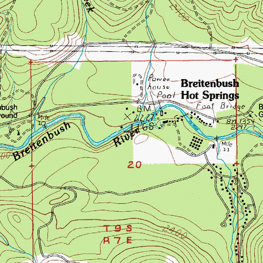 Topographic Map of Mansfield Creek, OR