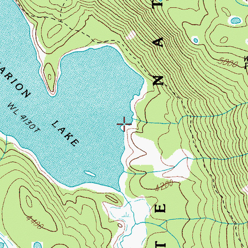 Topographic Map of Mist Creek, OR