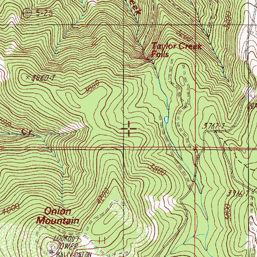 Topographic Map of Murry Mine, OR