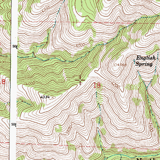Topographic Map of North Fork Trail, OR