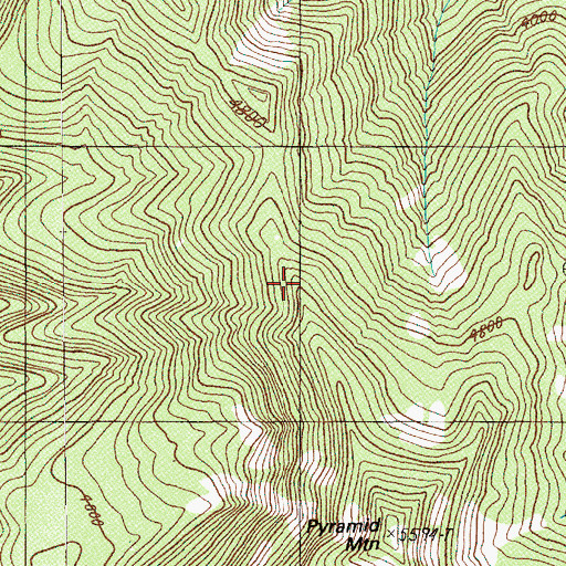 Topographic Map of Pyramid Trail, OR