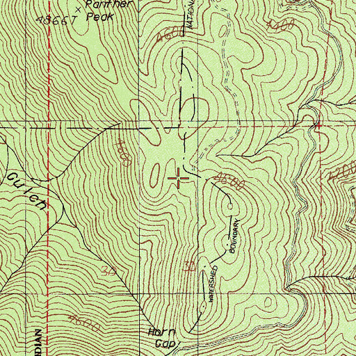 Topographic Map of Skyline Mine, OR