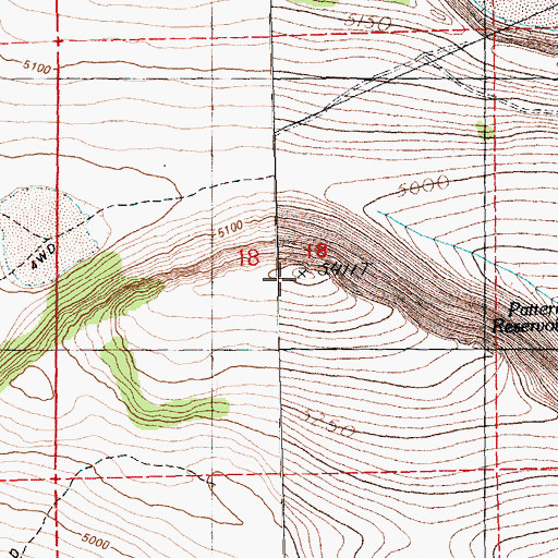 Topographic Map of Squaw Butte, OR