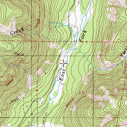 Topographic Map of Twin Canyon, OR