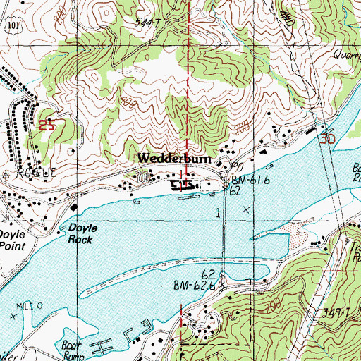 Topographic Map of Wedderburn, OR
