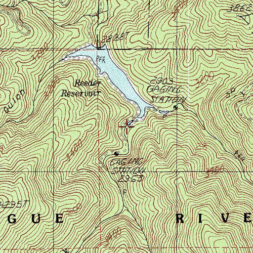 Topographic Map of West Fork Ashland Creek, OR