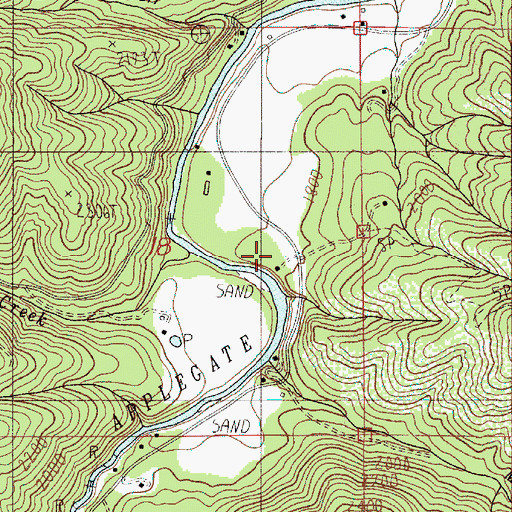 Topographic Map of Wright (historical), OR