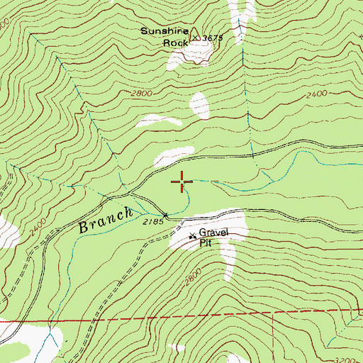 Topographic Map of Midget Creek, OR