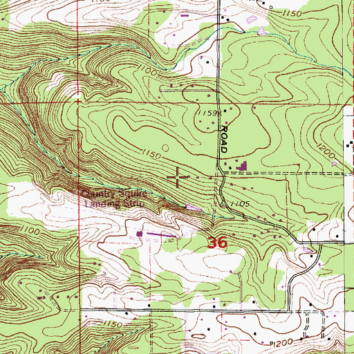 Topographic Map of Shockley Reservoir, OR