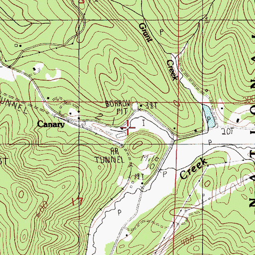 Topographic Map of Mount Canary Company Log Pond, OR