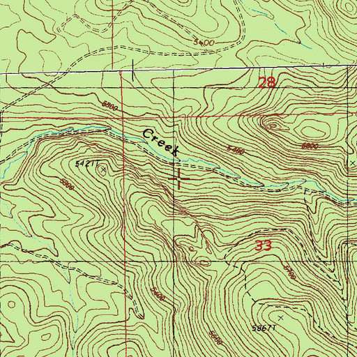 Topographic Map of Paddock Camp, OR