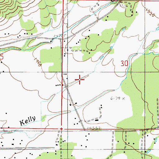 Topographic Map of Brown Slough, OR